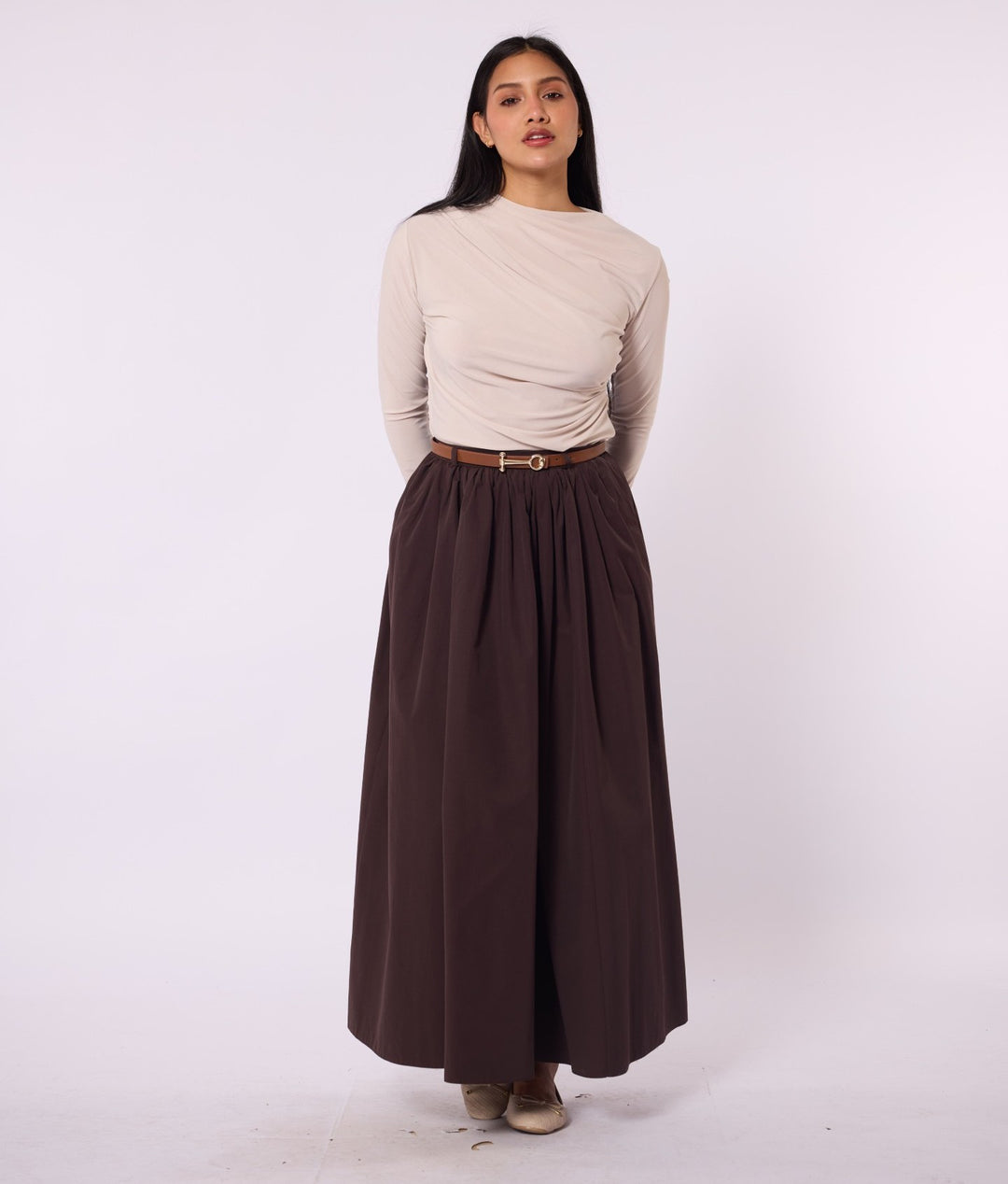Omuz Ve Bel Pile Detaylı Modern Bluz ABACI Online Türkiye