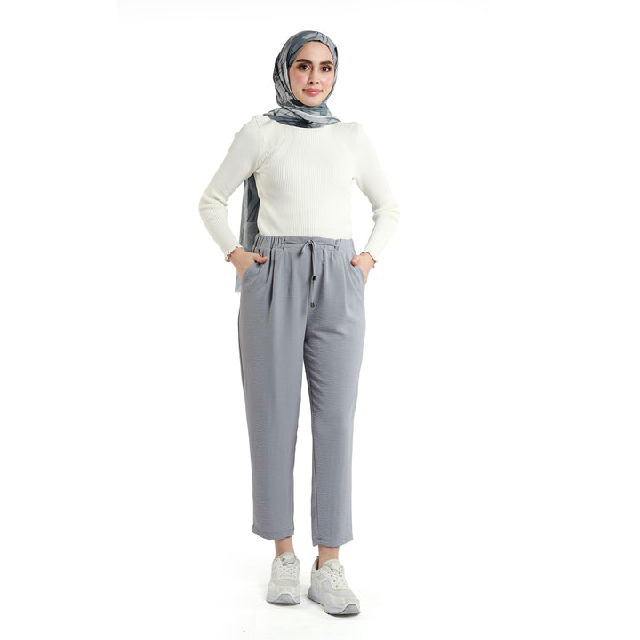 Bağcık Detaylı Lastikli Pantolon ABACI Online Türkiye