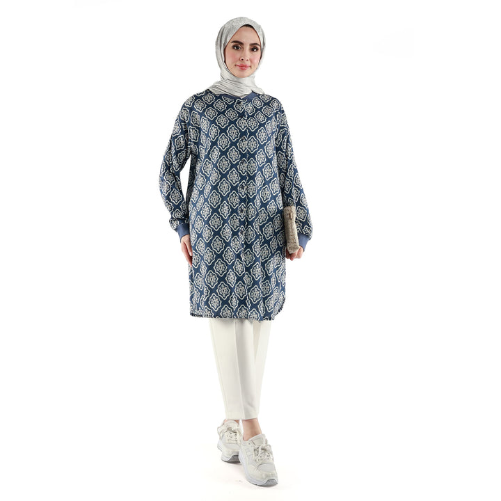 Desenli Düğmeli Tunik ABACI Online Türkiye