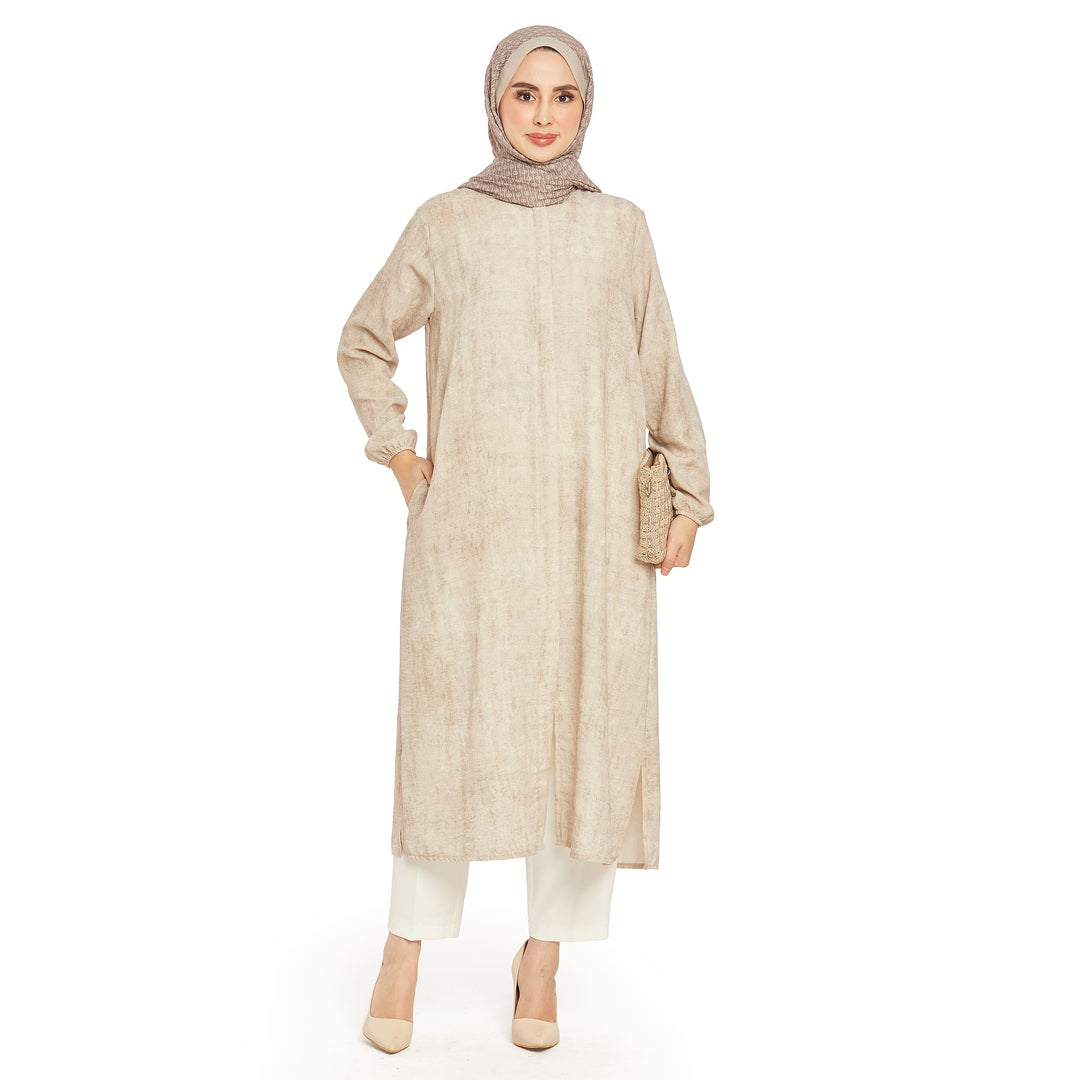 Hakim Yaka Basic Rahat Uzun Tunik ABACI Online Türkiye