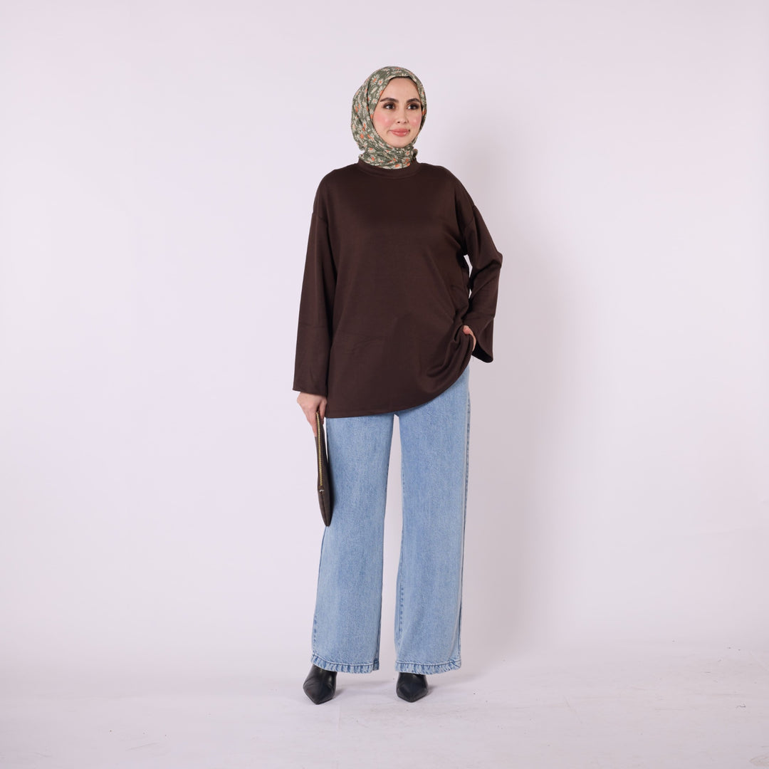 Rahat Kesim Düz Basic Tunik