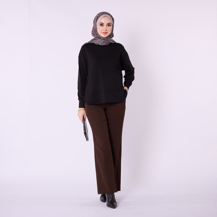 Rahat Form Bisiklet Yaka Düz Basic Tunik ABACI Online Türkiye