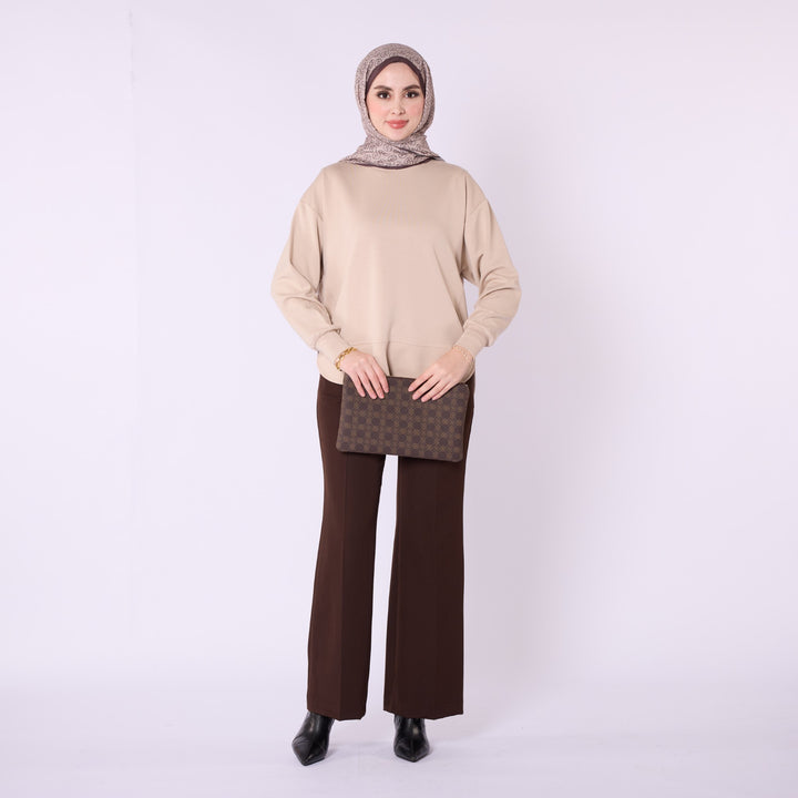 Rahat Form Bisiklet Yaka Düz Basic Tunik ABACI Online Türkiye