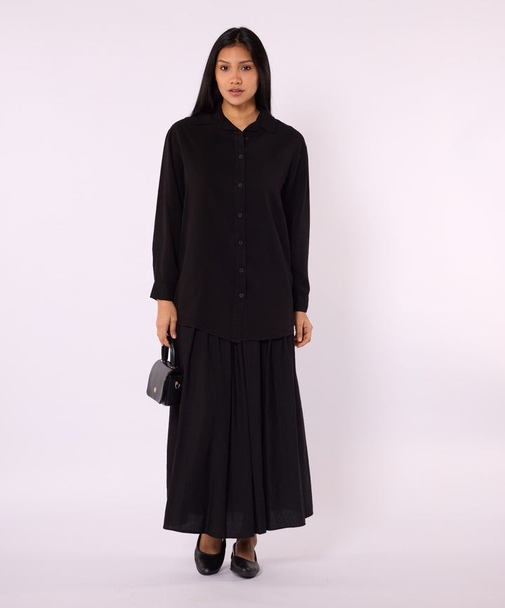 Tencel Kumaş Polo Yaka Tunik Gömlek ABACI Online Türkiye
