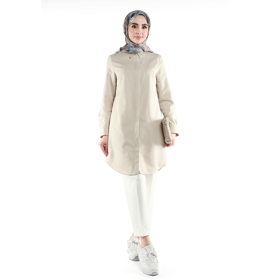 Gizli Patlı Polo Yaka Tunik ABACI Online Türkiye