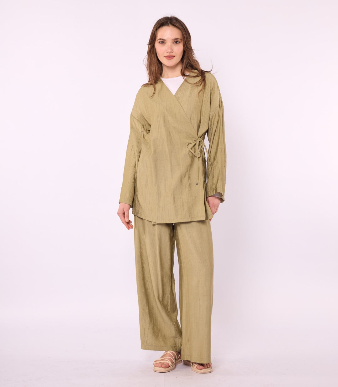 Kimono Ceketli Pantolonlu Takım ABACI Online Türkiye