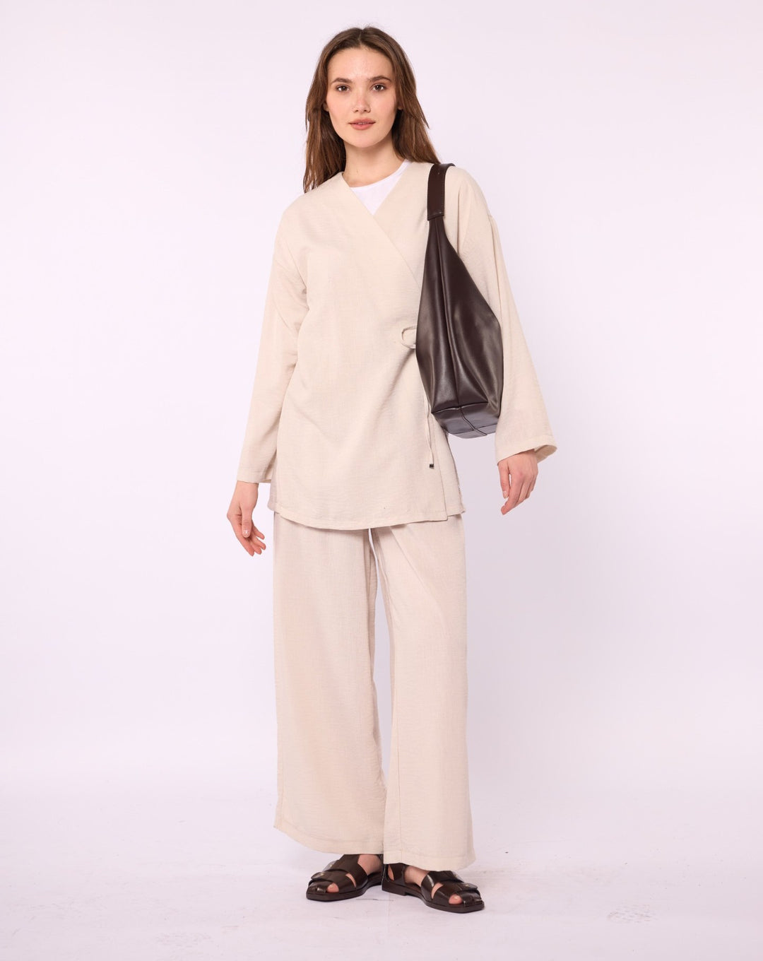 Kimono Ceketli Pantolonlu Takım ABACI Online Türkiye