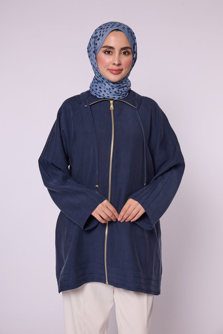 Abacı Fermuarlı Oversize Hafif Mevsimlik Kap Abacı Giyim