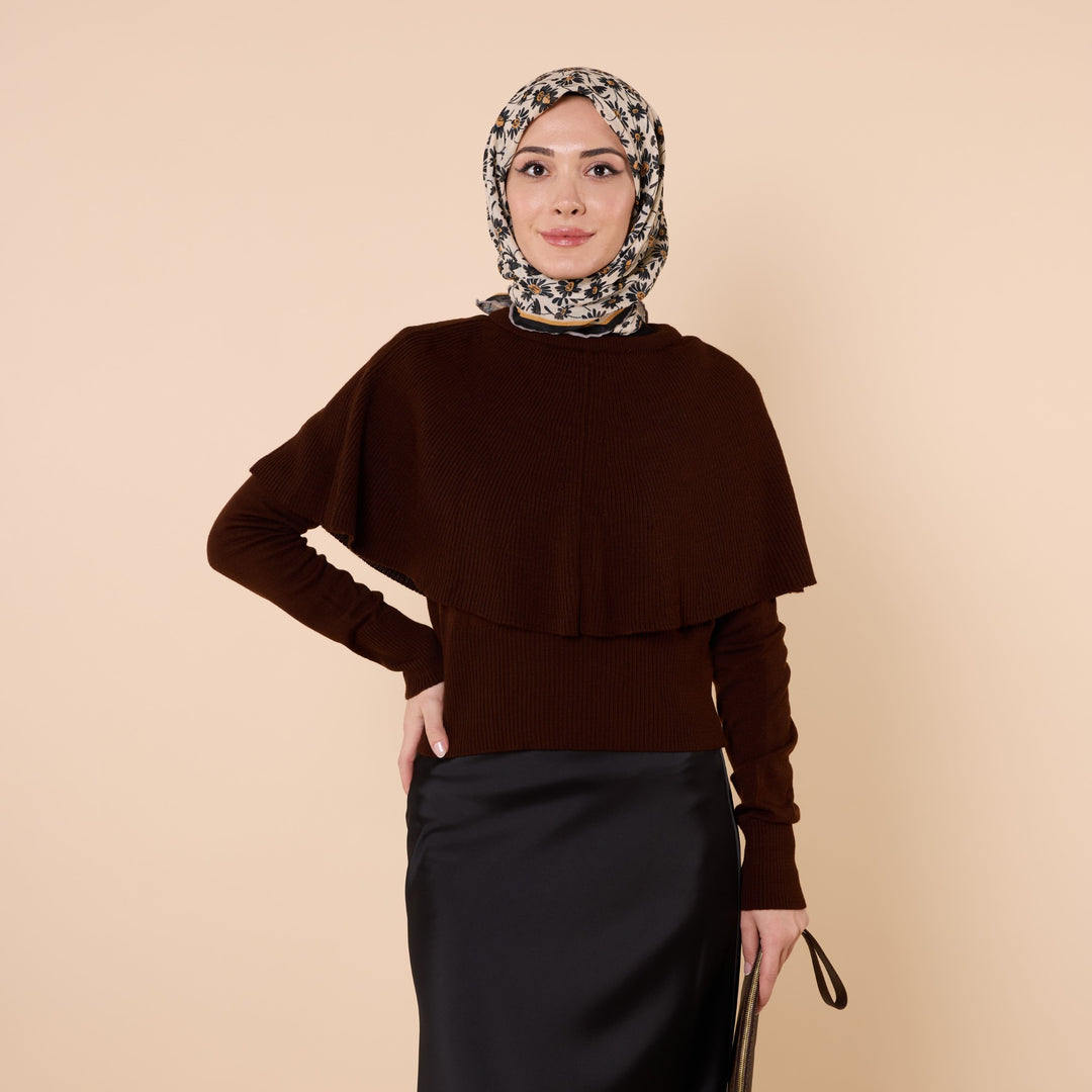 Önlük Detaylı Triko Bluz