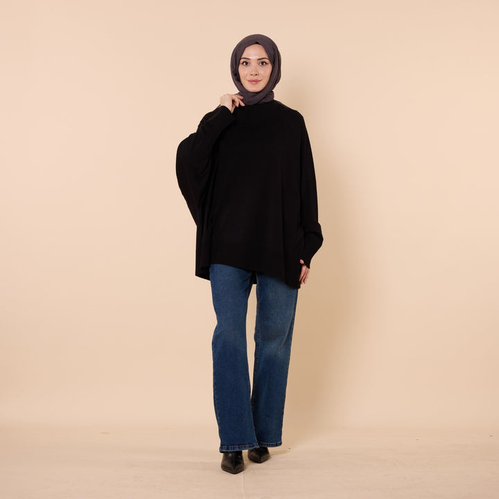 Yarasa Kol Oversize Rahat Triko Tunik ABACI Online Türkiye
