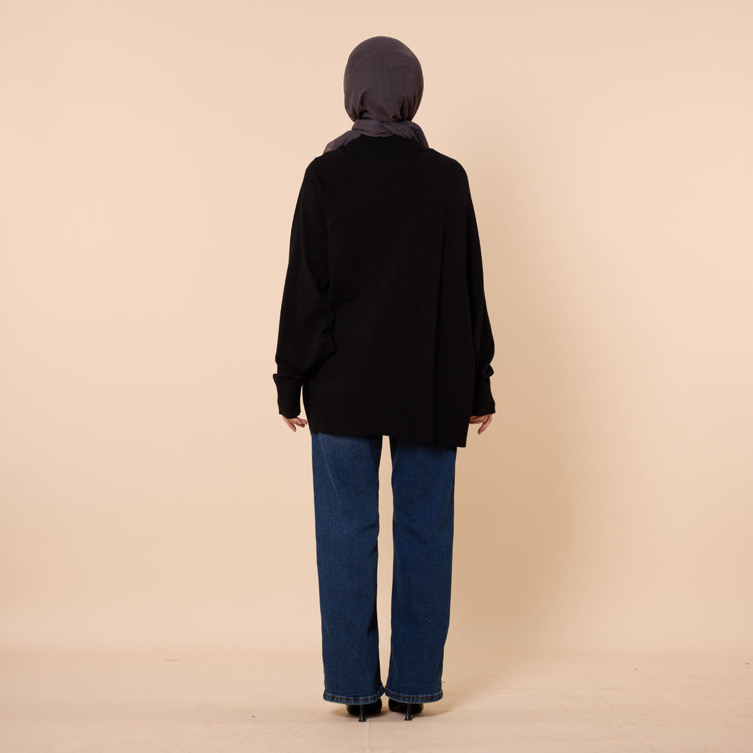 Yarasa Kol Oversize Rahat Triko Tunik ABACI Online Türkiye