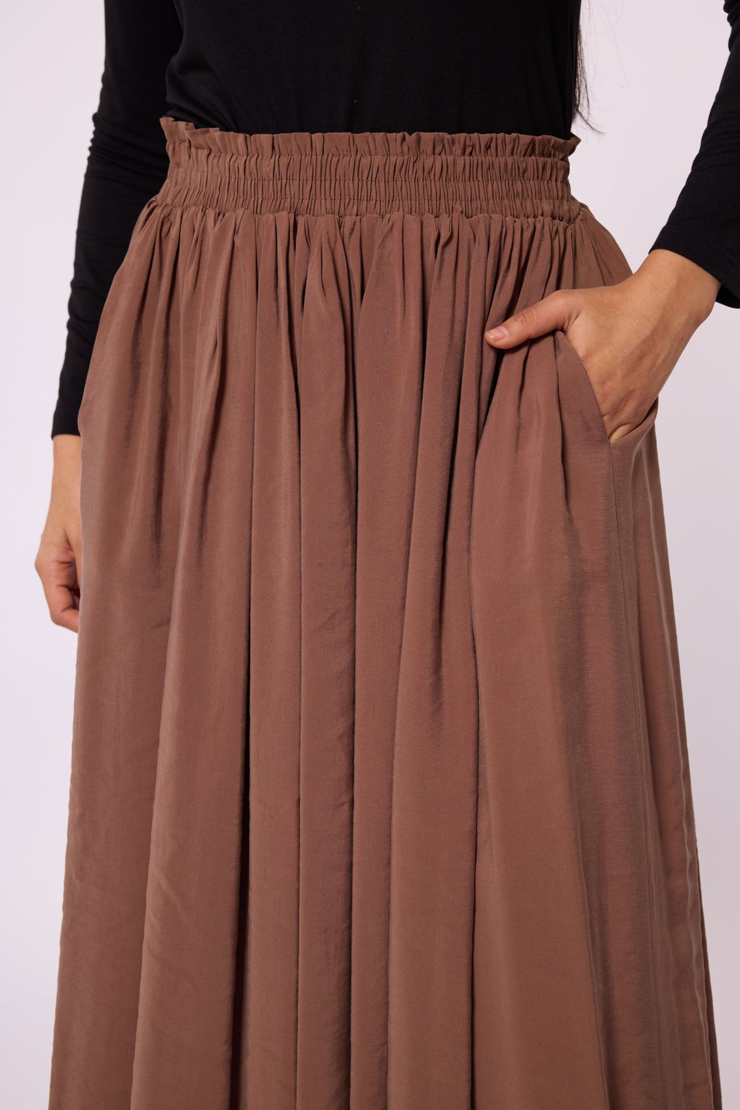 Gipe Lastik Detaylı Kloş Etek