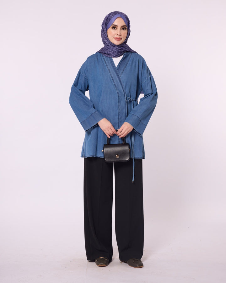 Bağcıklı Kimono Tunik