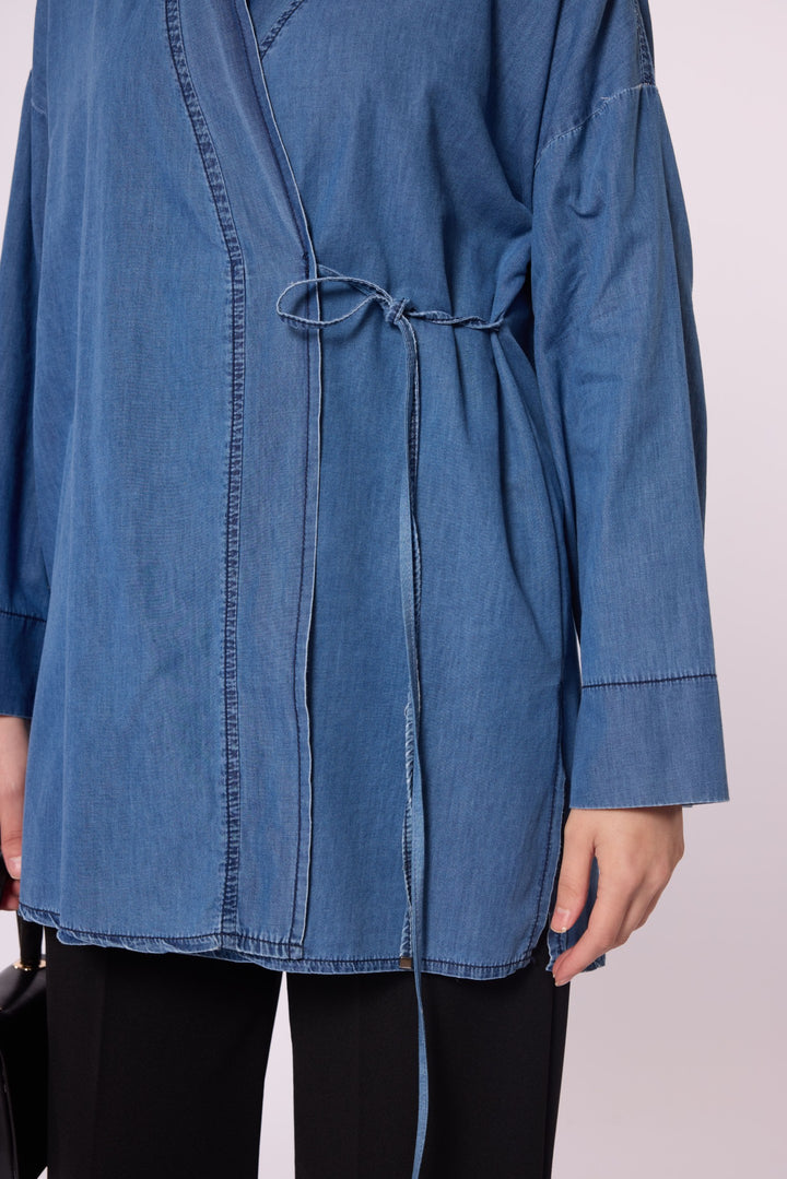 Bağcıklı Kimono Tunik