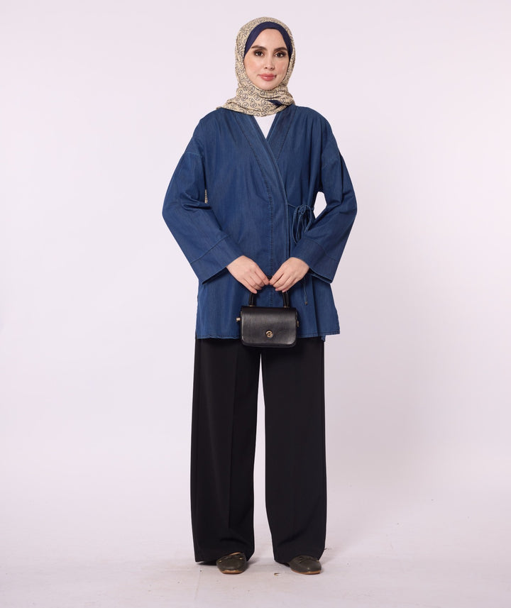 Bağcıklı Kimono Tunik