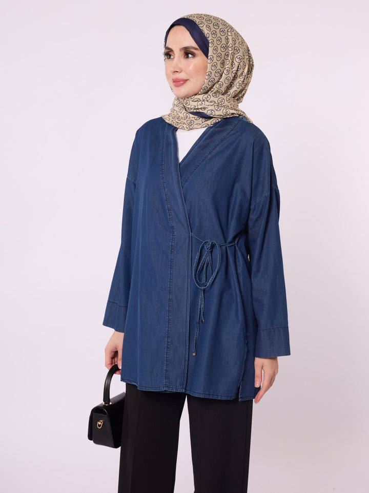 Bağcıklı Kimono Tunik
