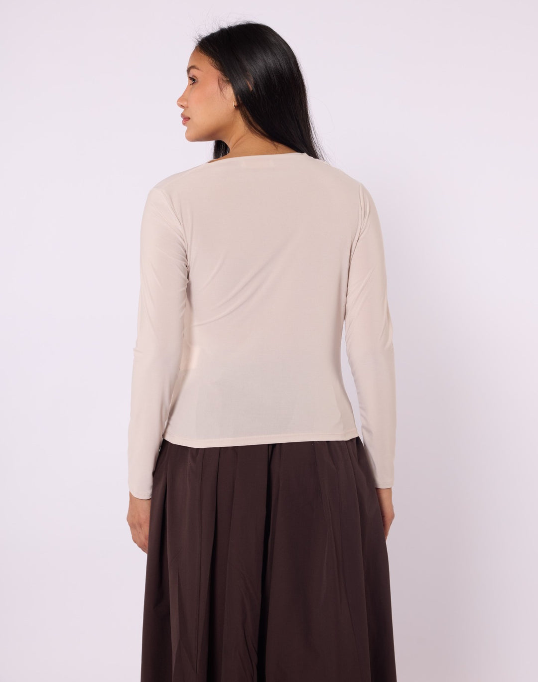 Omuz Ve Bel Pile Detaylı Modern Bluz