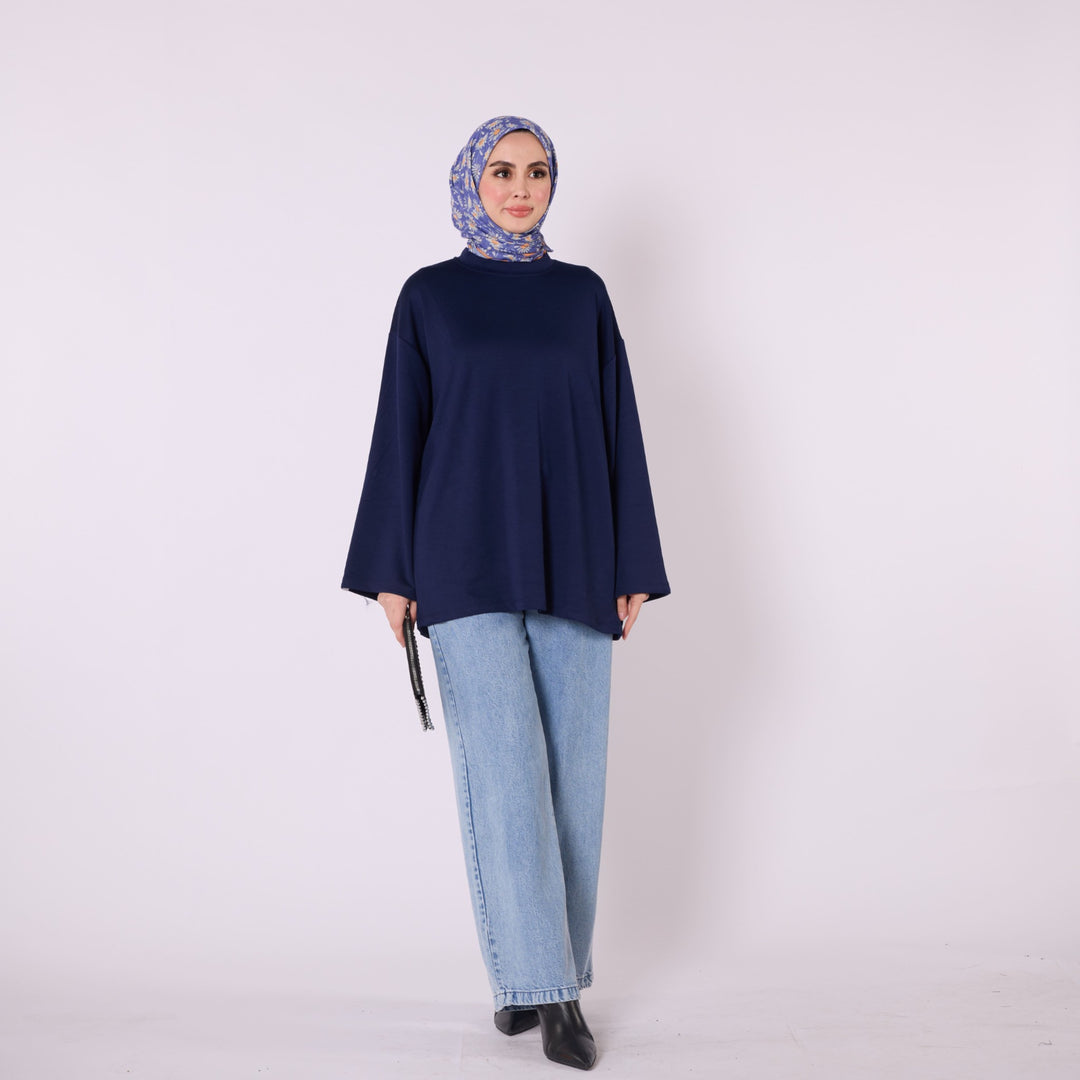 Rahat Kesim Düz Basic Tunik