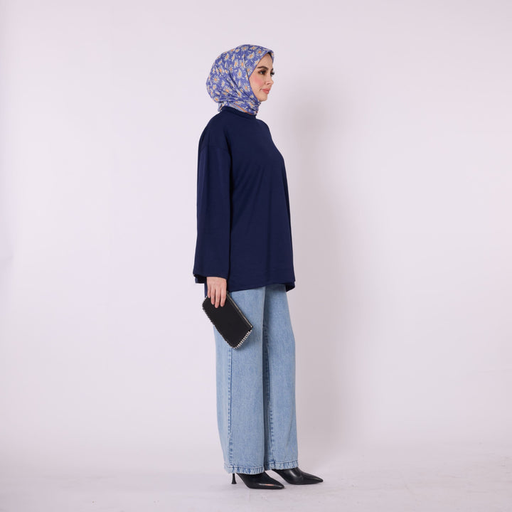 Rahat Kesim Düz Basic Tunik