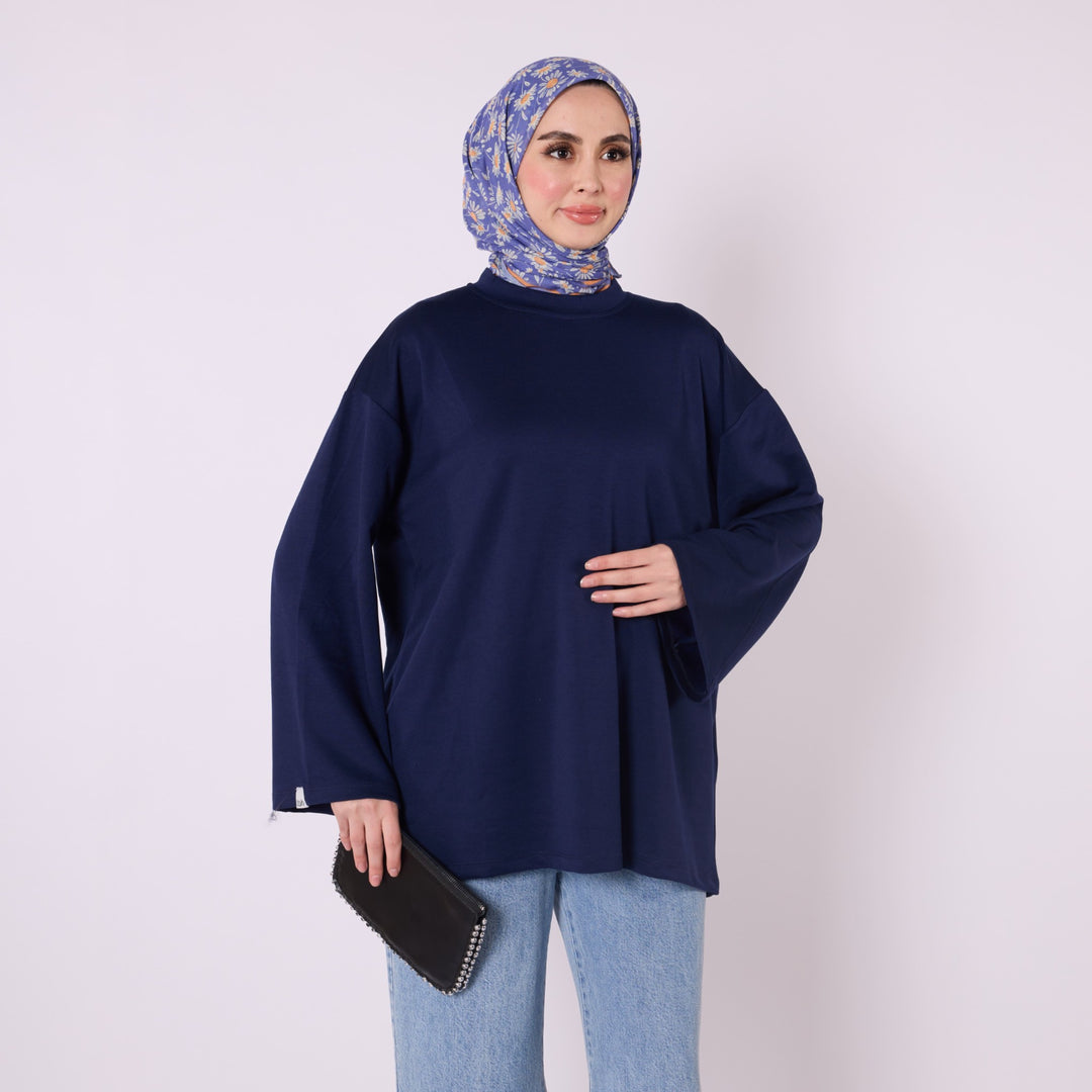 Rahat Kesim Düz Basic Tunik