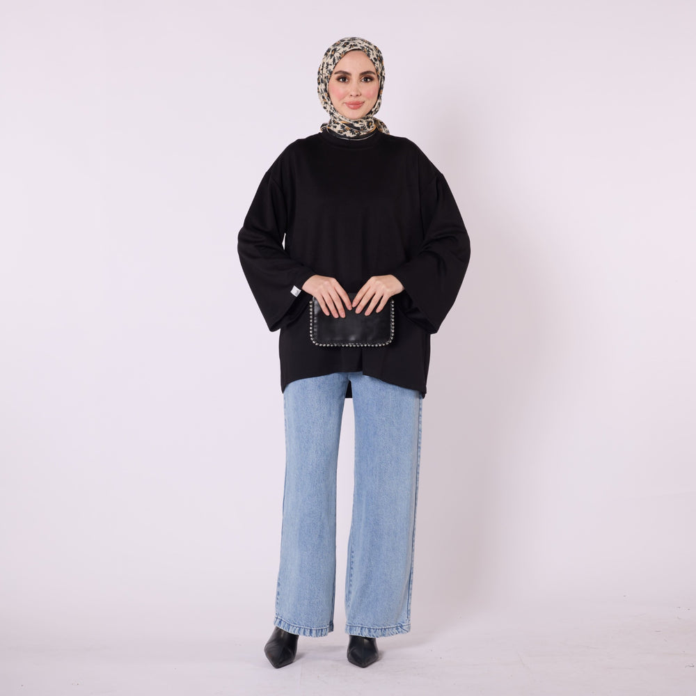 Rahat Kesim Düz Basic Tunik