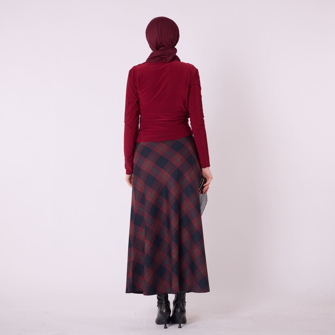 Omuz Ve Bel Pile Detaylı Modern Bluz