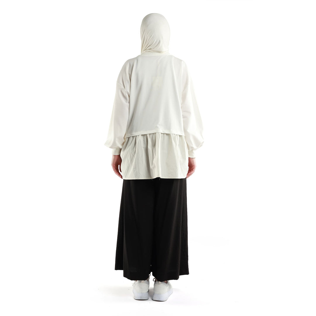 Desenli Bol Kesim Pantolon