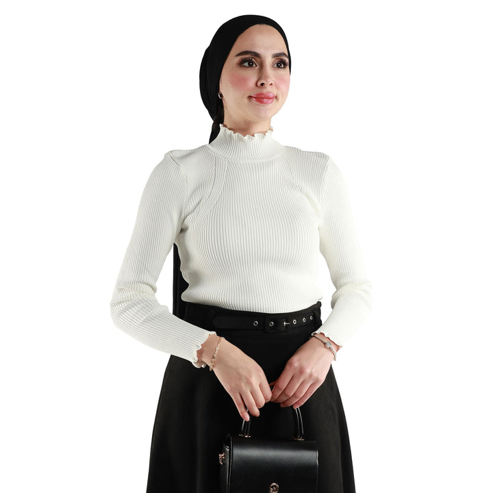 Uzun Kollu Fitilli Triko Body