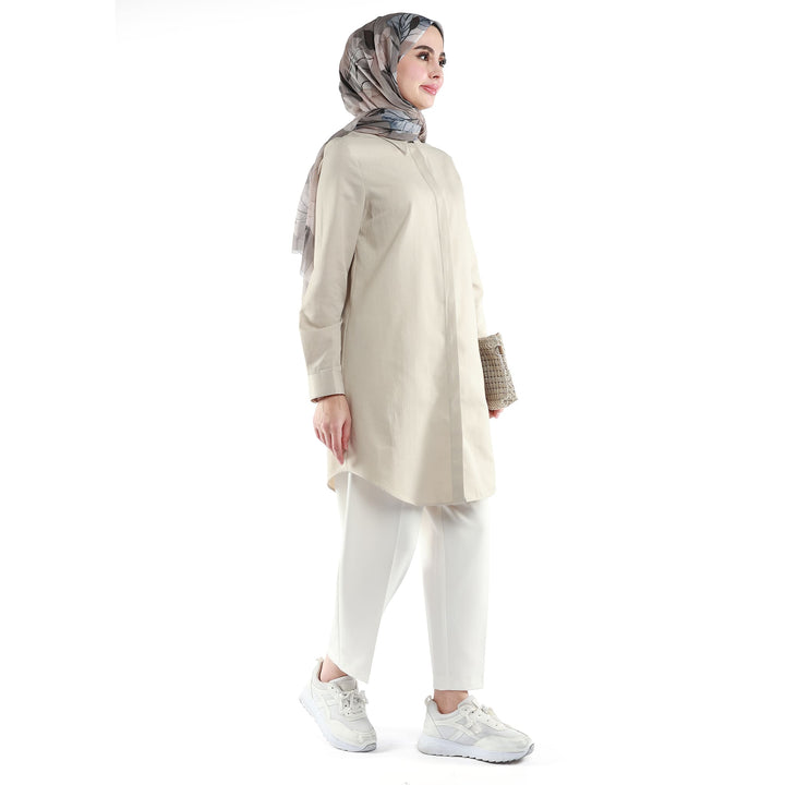 Gizli Patlı Polo Yaka Tunik