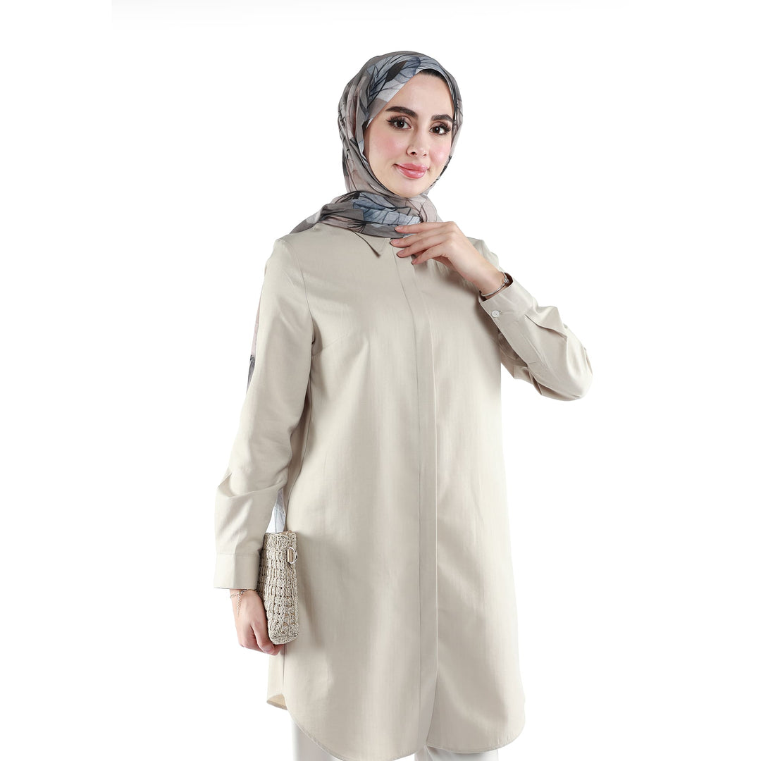 Gizli Patlı Polo Yaka Tunik