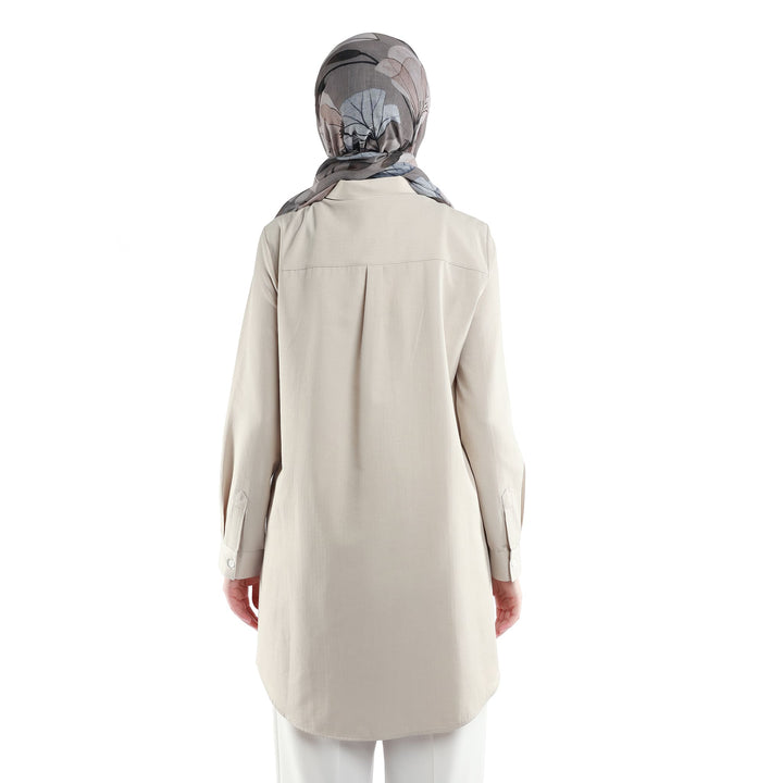 Gizli Patlı Polo Yaka Tunik