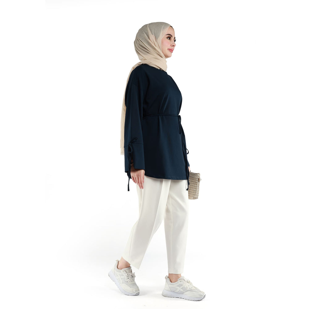 Düşük Kol Bağcıklı Tunik