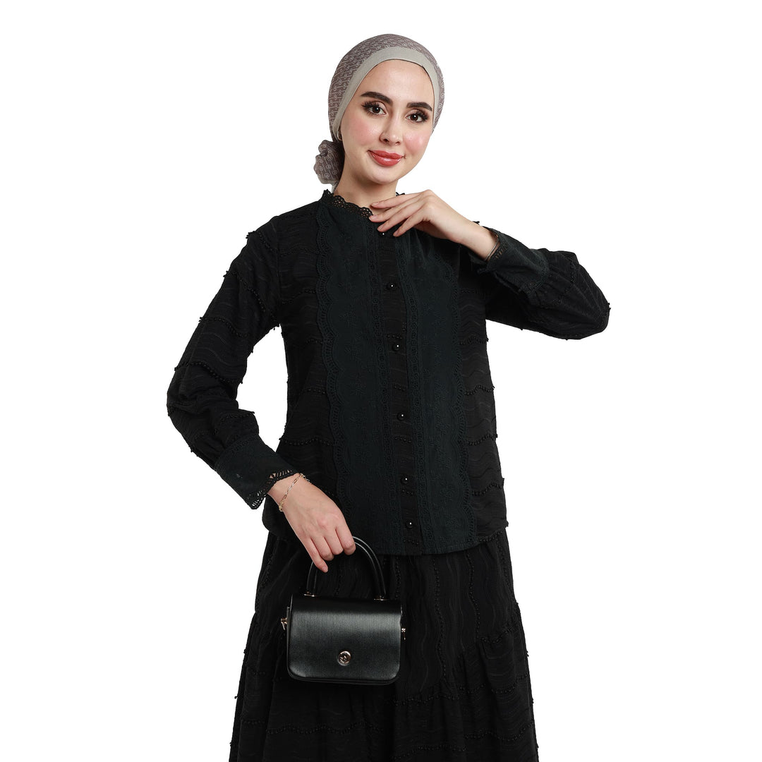 İşleme Detaylı Etekli Takım