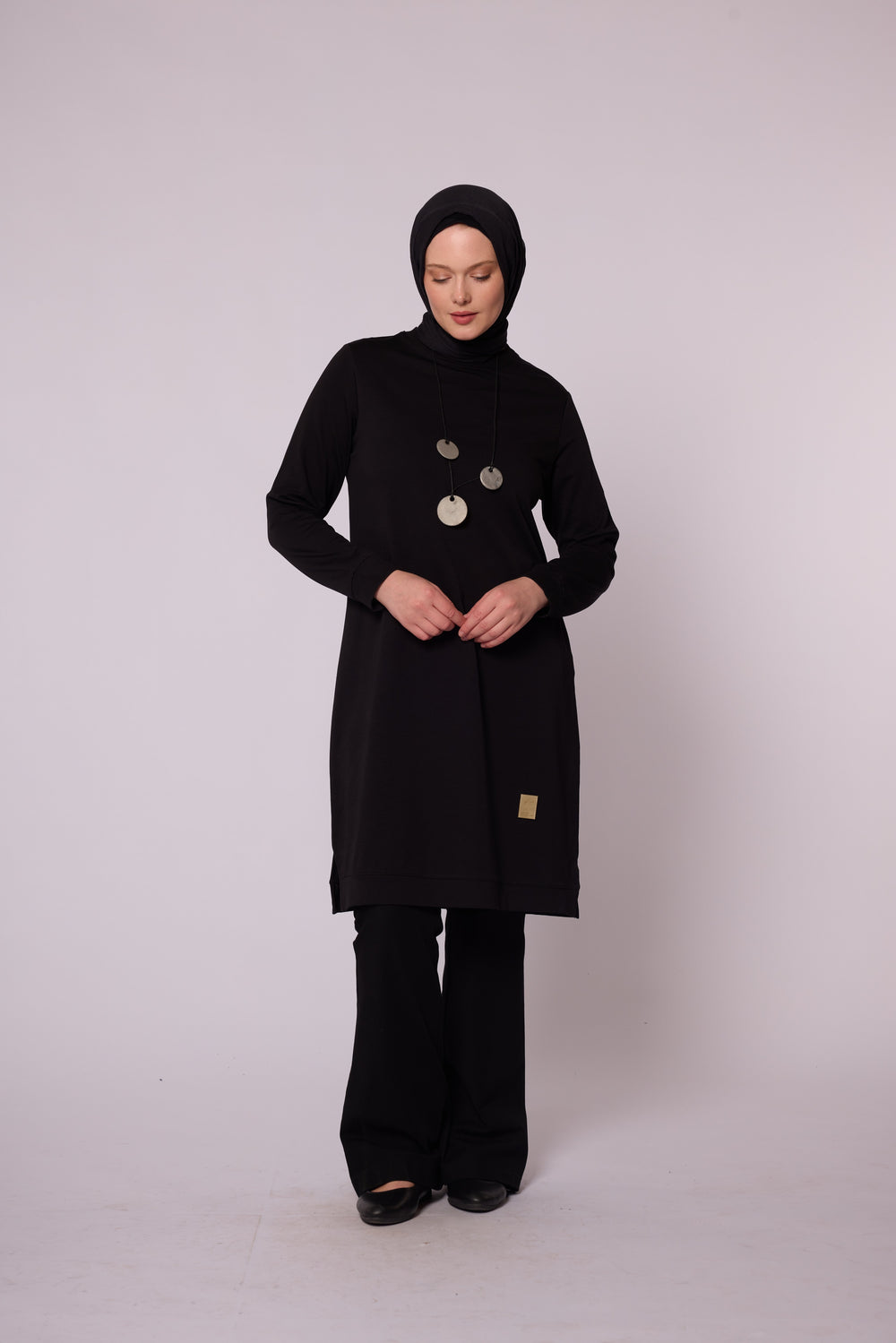 Minimal Tasarımlı Uzun Rahat Kesim Tunik