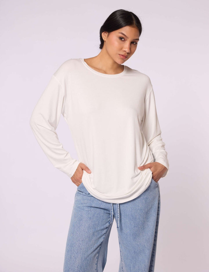Düz Basic Bisiklet Yaka Tunik