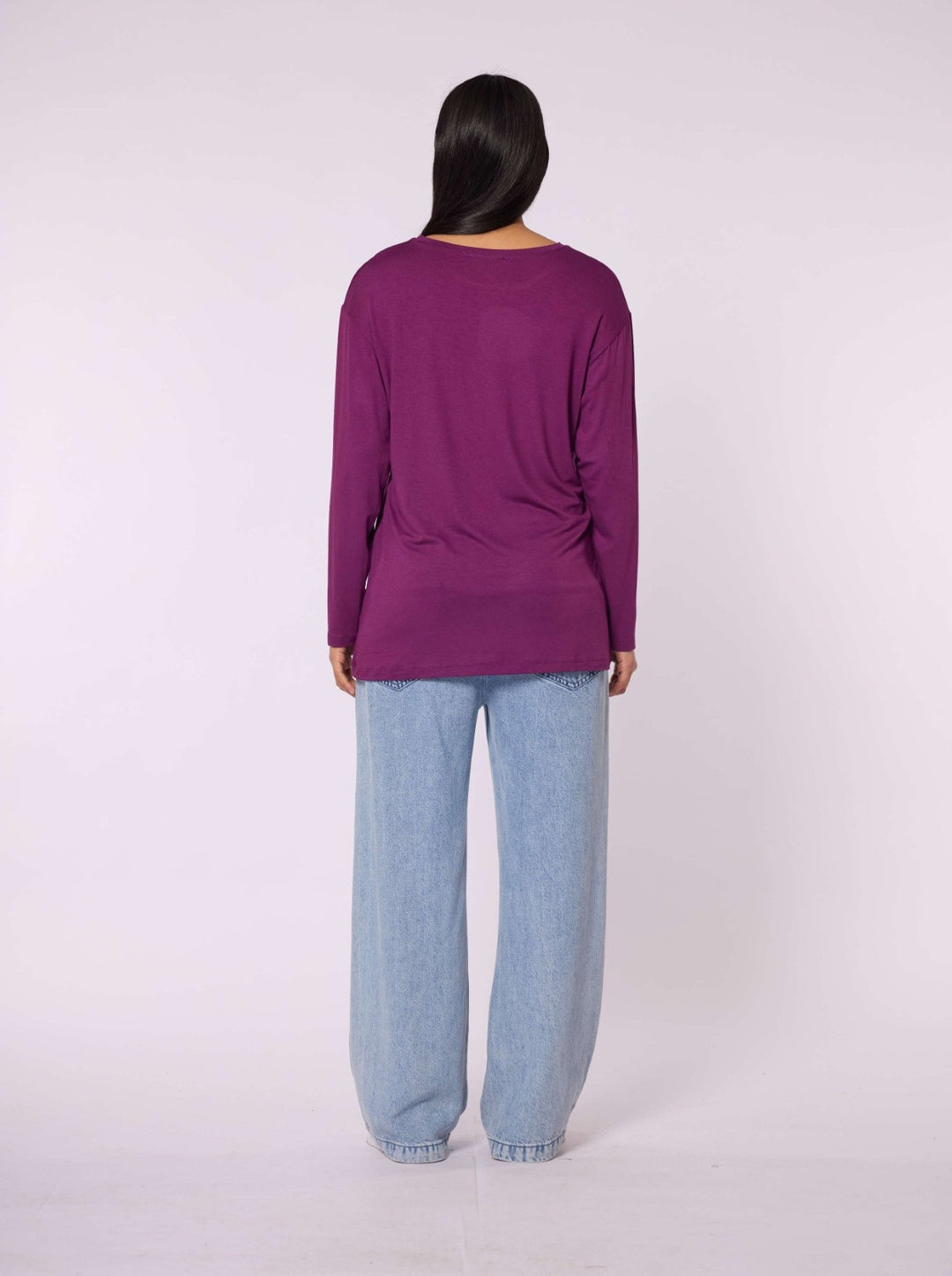 Düz Basic Bisiklet Yaka Tunik