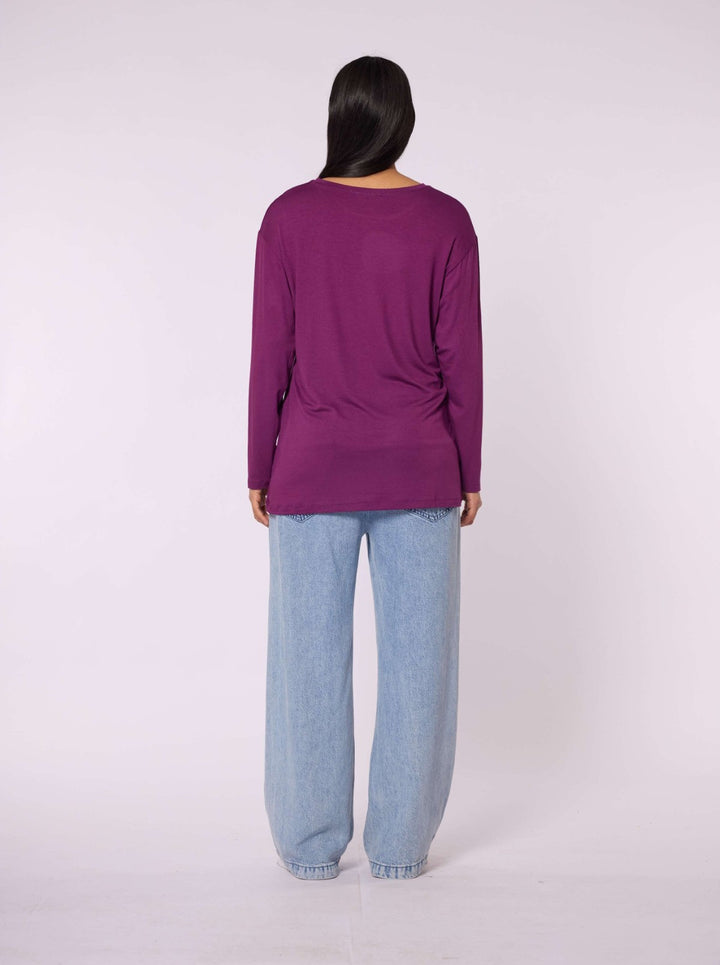 Düz Basic Bisiklet Yaka Tunik