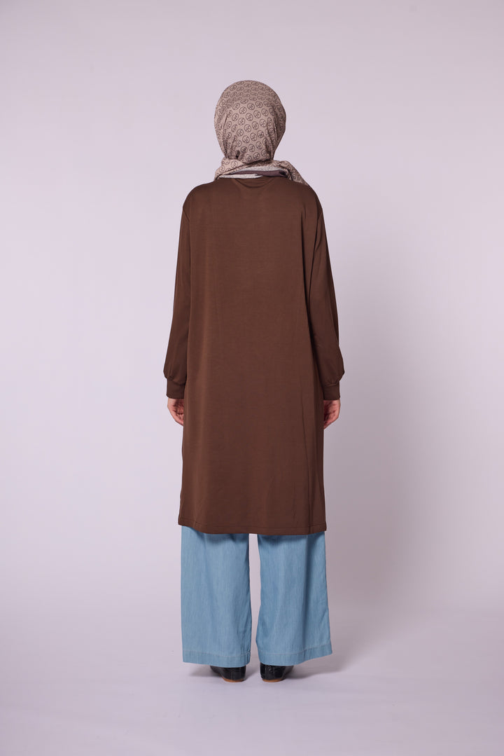 Yan Fermuar Detaylı Basic Tunik