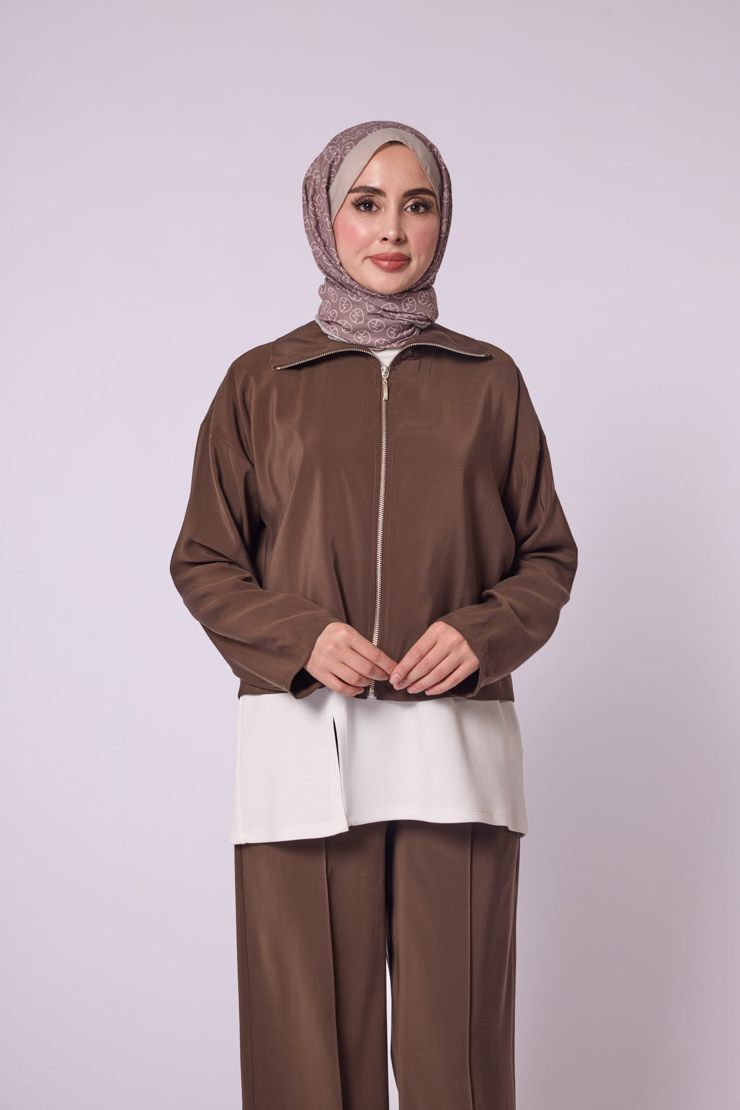 Fermuarlı Ceket Pantolon Takımı