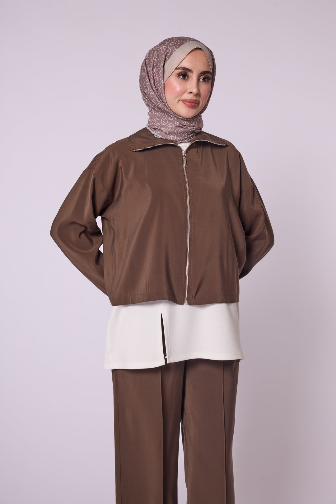 Fermuarlı Ceket Pantolon Takımı