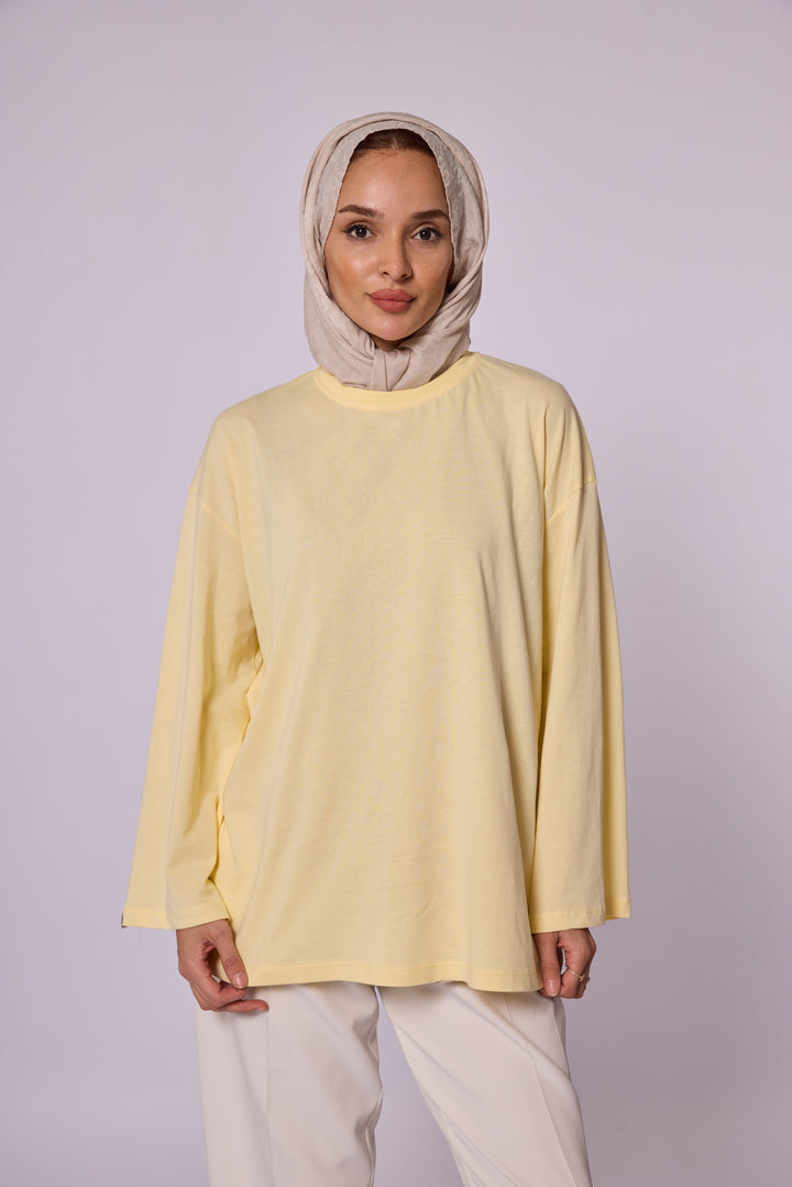 Rahat Kesim Düz Basic Tunik