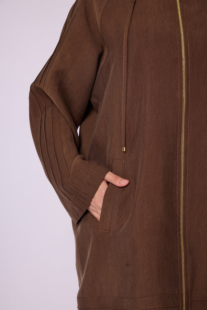 Abacı Fermuarlı Oversize Hafif Mevsimlik Kap Abacı Giyim