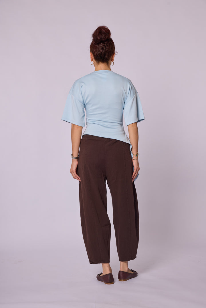 Asimetrik Drapeli Modern Bluz Abacı Giyim