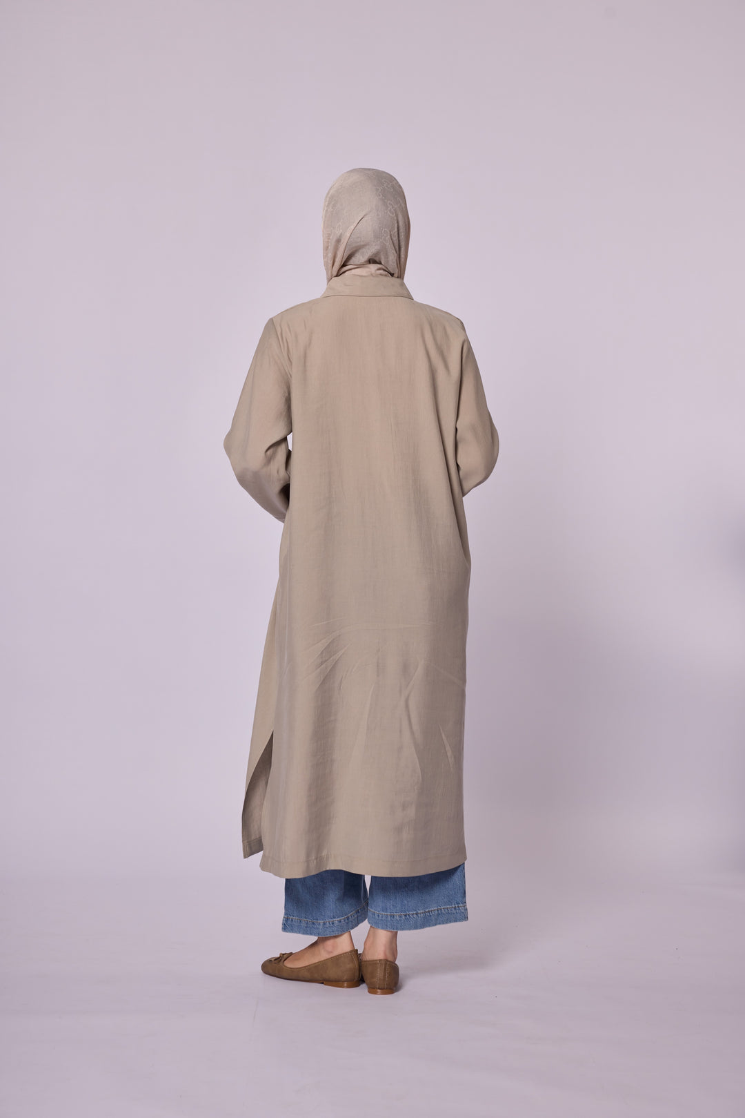Bağlama Detaylı Uzun Koton Tunik Abacı Giyim