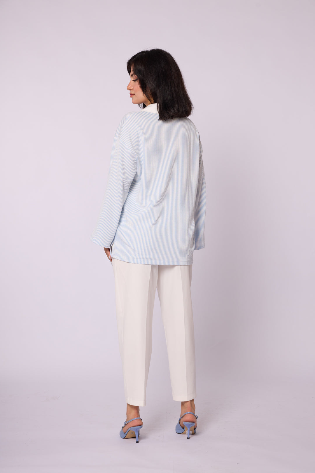 Polo Yaka Çizgili Tunik