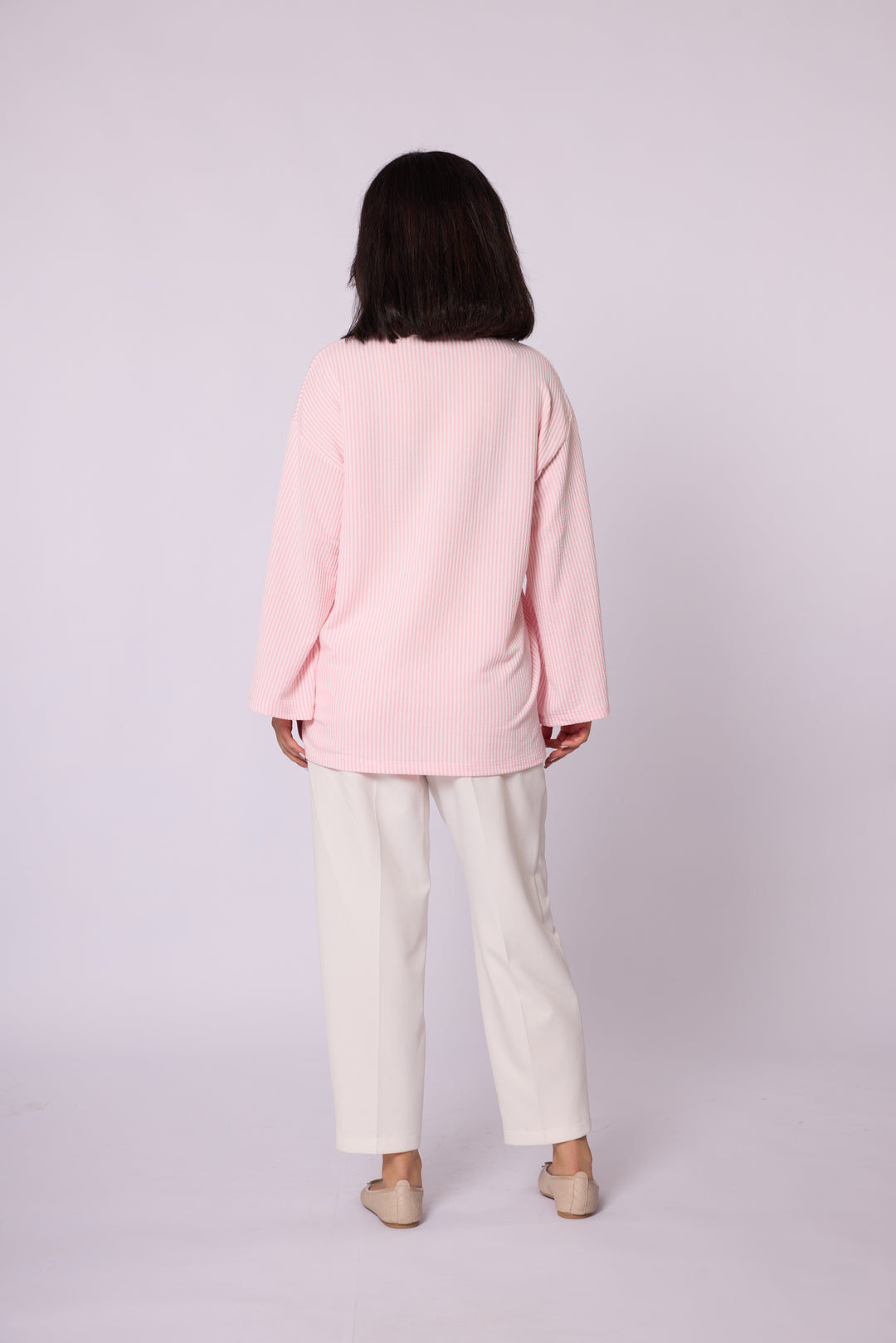 Polo Yaka Çizgili Tunik