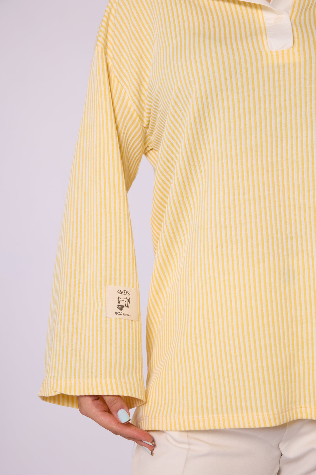 Polo Yaka Çizgili Tunik