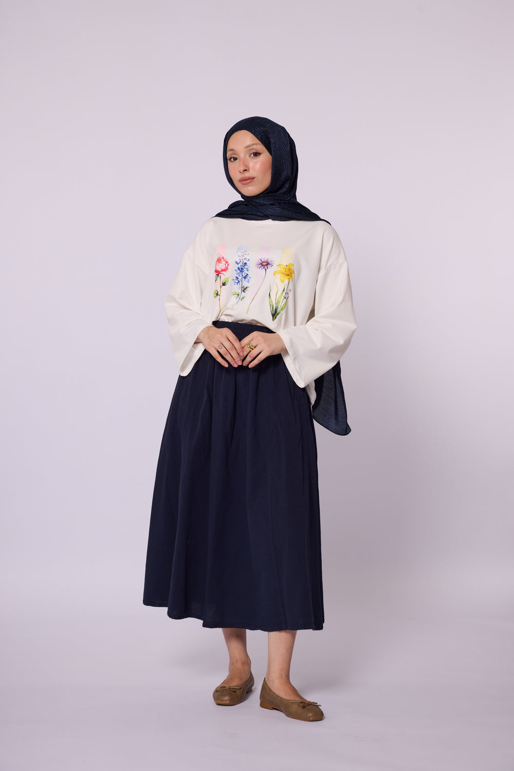 Botanik Baskılı Oversize Tunik