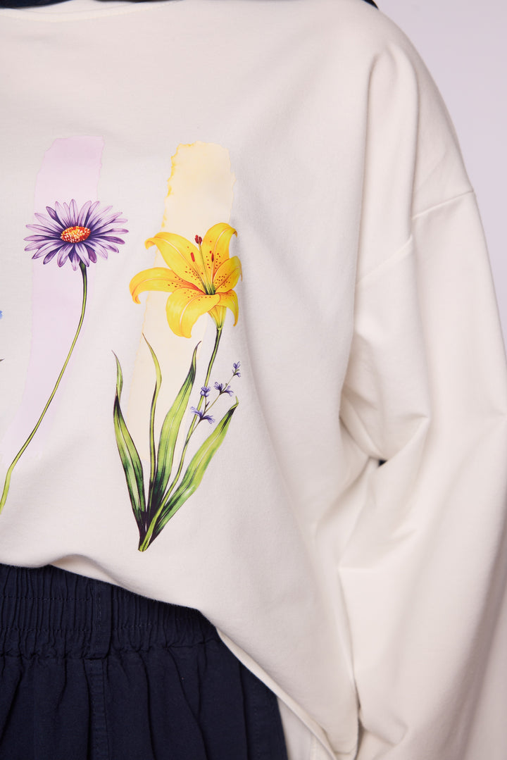 Botanik Baskılı Oversize Tunik