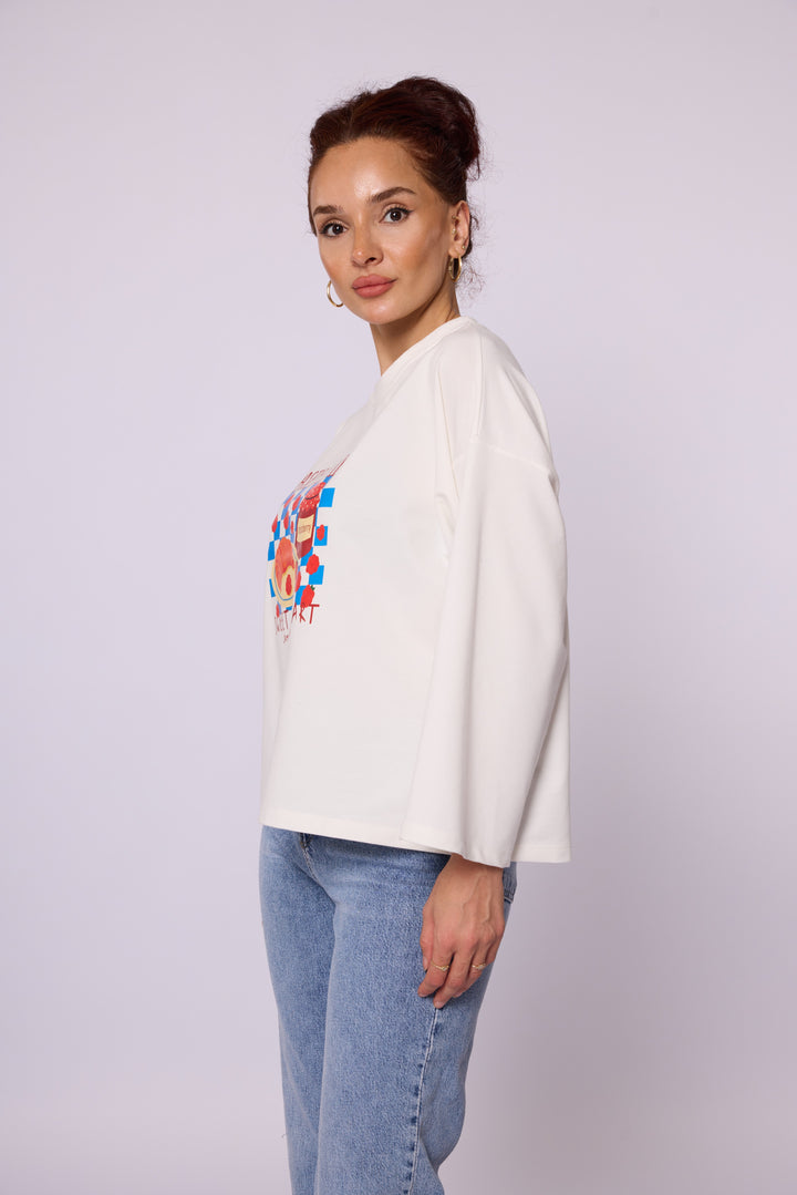 Raspberry Desenli Baskılı Tunik